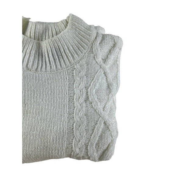 ALLISON BRITTNEY Wome’s Knit Cable Dress Size XL‎ White - Picture 3 of 15